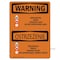 Signmission OSHA Warning Sign, 7" H, Rigid Plastic, Renovation Work Contains Lead, Landscape, WS-P-L-12801 OS-WS-P-710-L-12801 - alternate 1